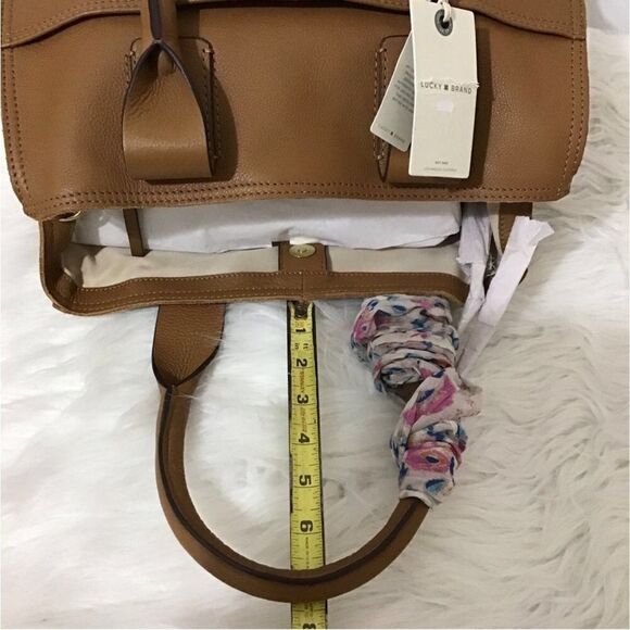 Lucky Brand Dina Leather Multi-Functional Satchel New - Picture 14 of 14